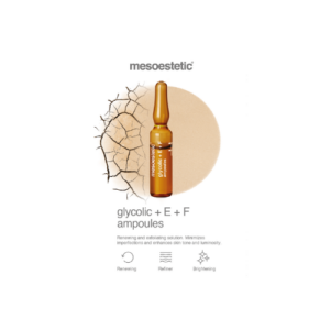 Mesoestetic Glycolic + E + F Ampoules – Ampule za hiperpigmentacije i obnovu kože