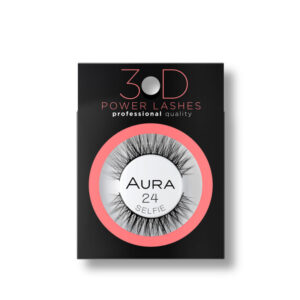 AURA 3D Vještačke trepavice 3D POWER LASHES 24 Selfie