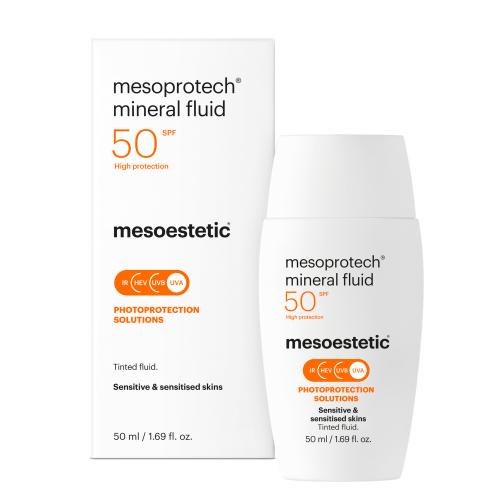 MESOESTETIC Mesoprotech mineral fluid spf 50 za suhu i osjetljivu kozu